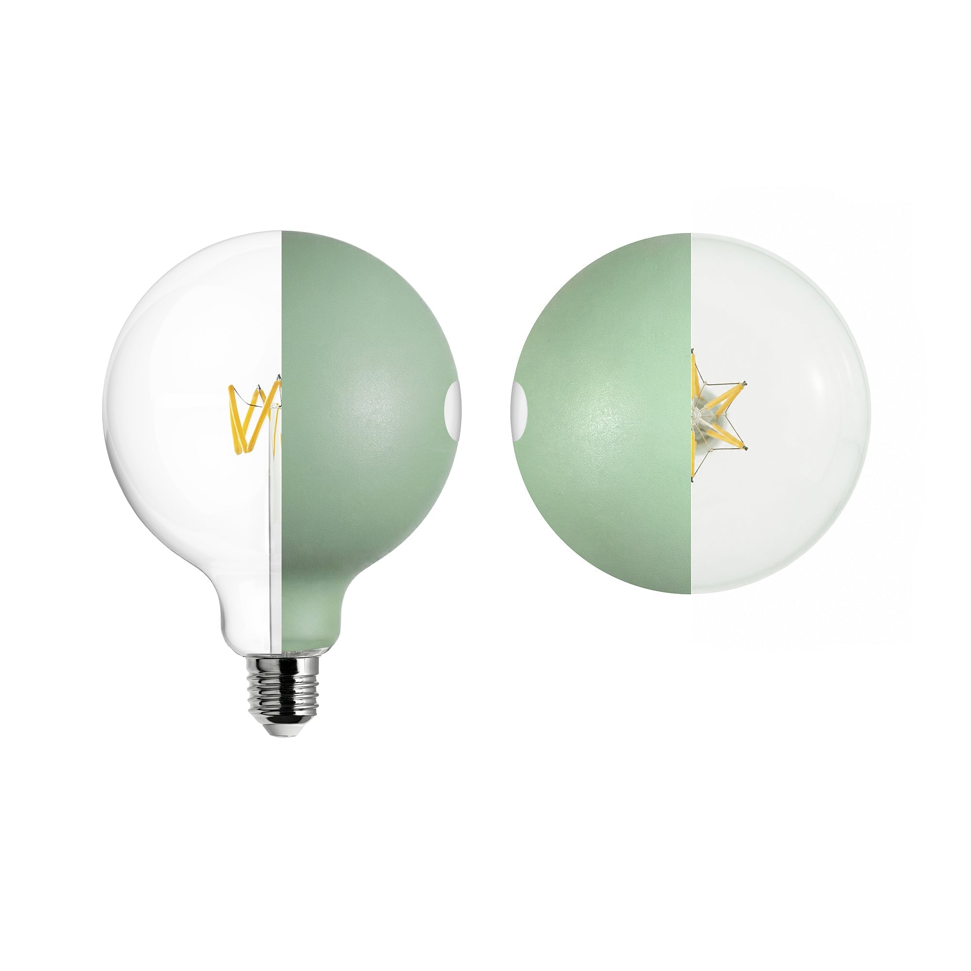 Lampadina LED Talia G125 4,8W 806Lm E27 2700K Dimmerabile - Verde - Creative Cables