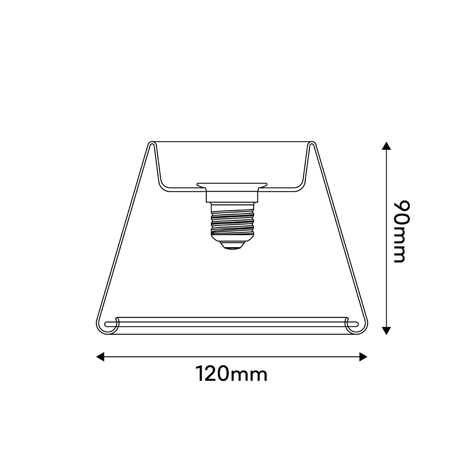 Lampadina LED Trasparente Ghost Line CRI 90 Mini Cone 6W 500Lm E27 2200K Dimmerabile - G07