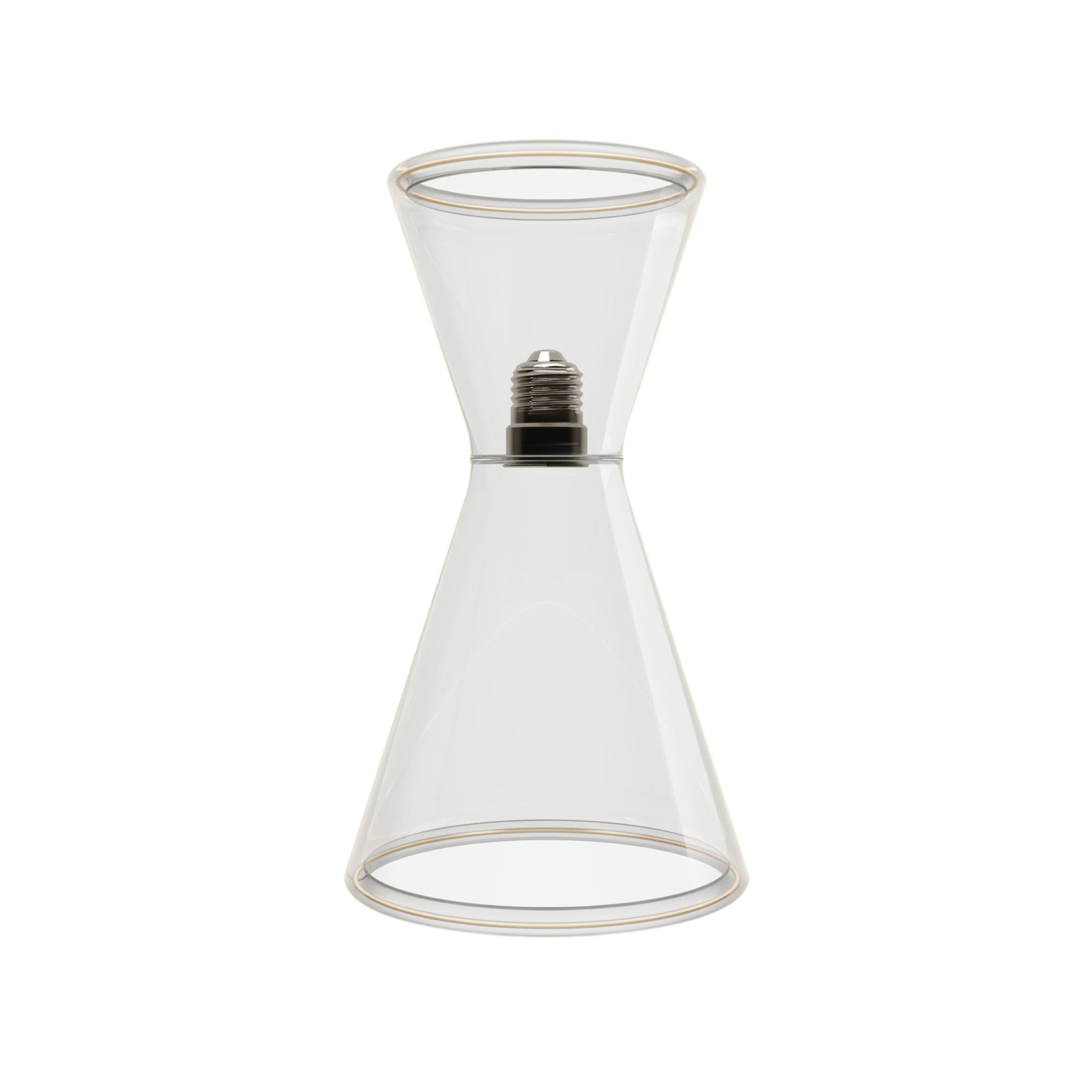 Lampadina LED Trasparente Ghost Line Doppio Cono 8W 780 Lm E27 2200K Dimmerabile - G08 - Creative Cables