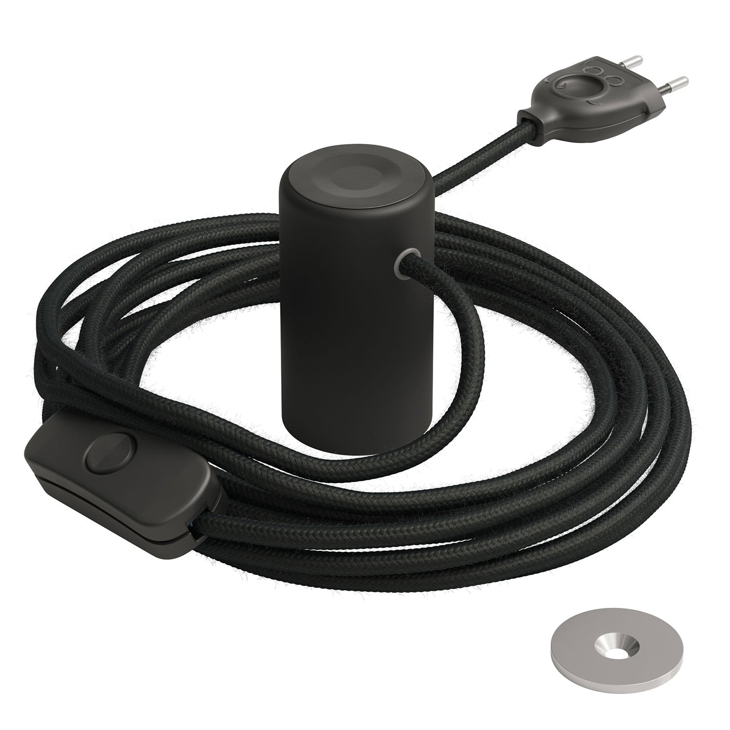 Creative Cables - Kit Portalampada E27 In Termoplastica Con Interruttore Finitura Nero 84293294 Creative Cables - Kit Portalampada E27 In Termoplastica Con Interruttore Finitura Nero 84293294