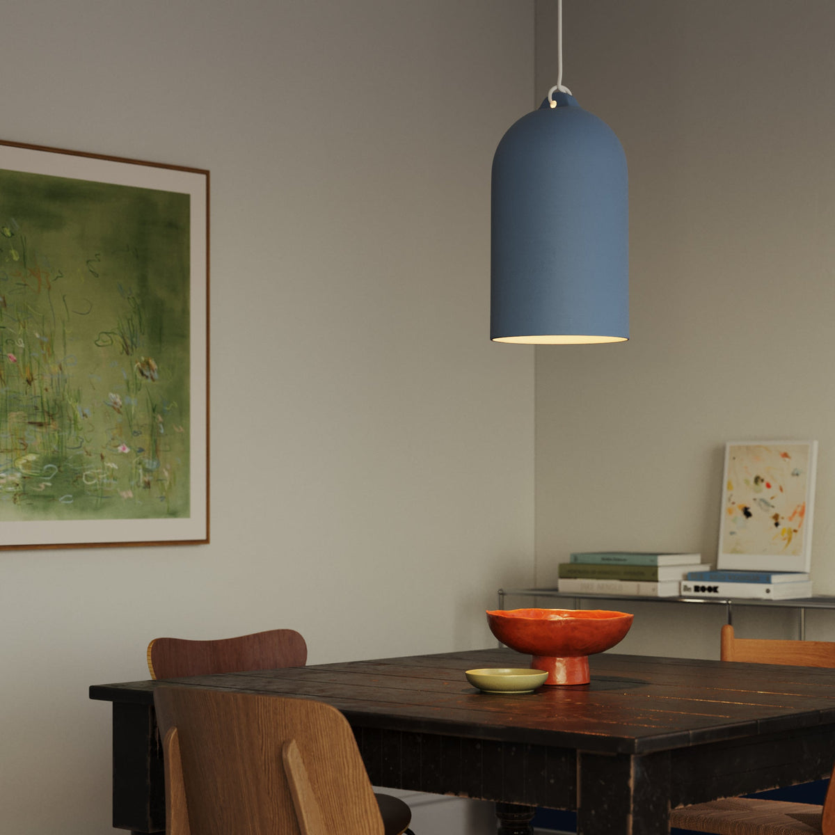 Paralume Campana XL in ceramica per lampadario - Avion / Bianco
