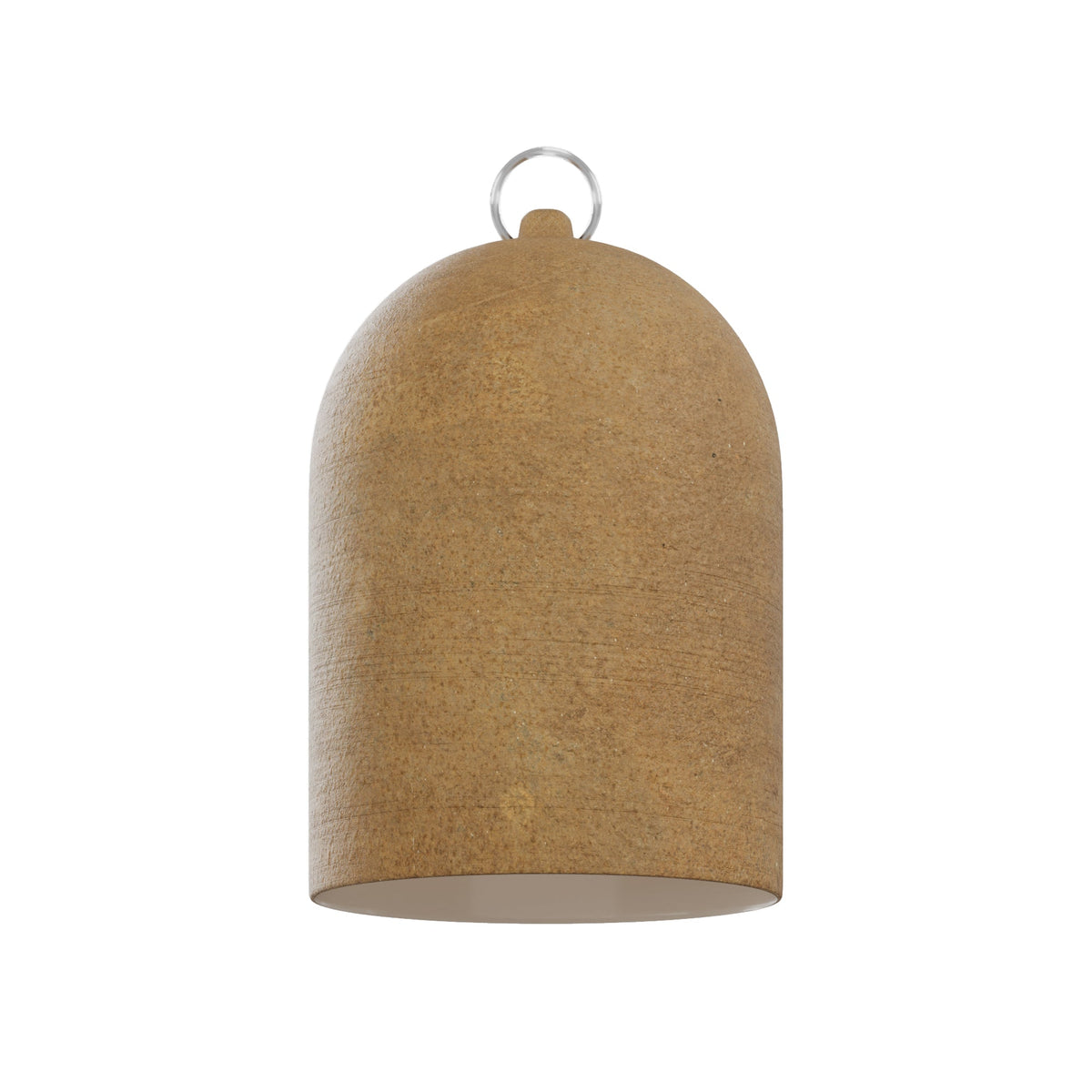 Paralume Campana XS in ceramica per lampadario - Effetto corten / Bianco - Creative Cables