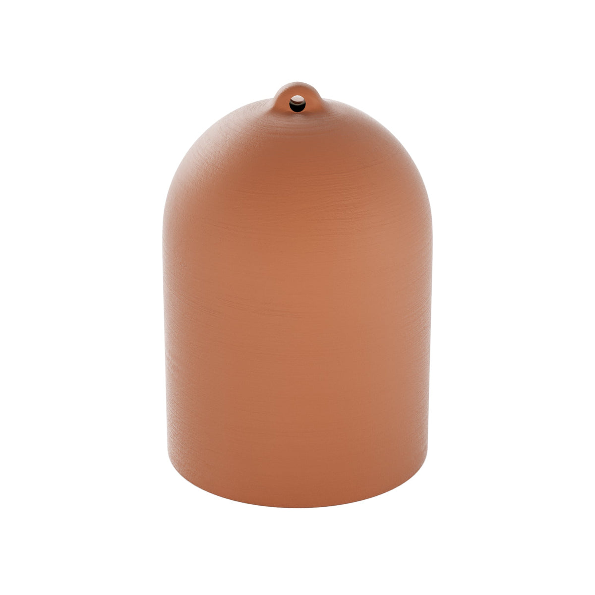 Paralume Campana XS in ceramica per lampadario - Terracotta / Bianco