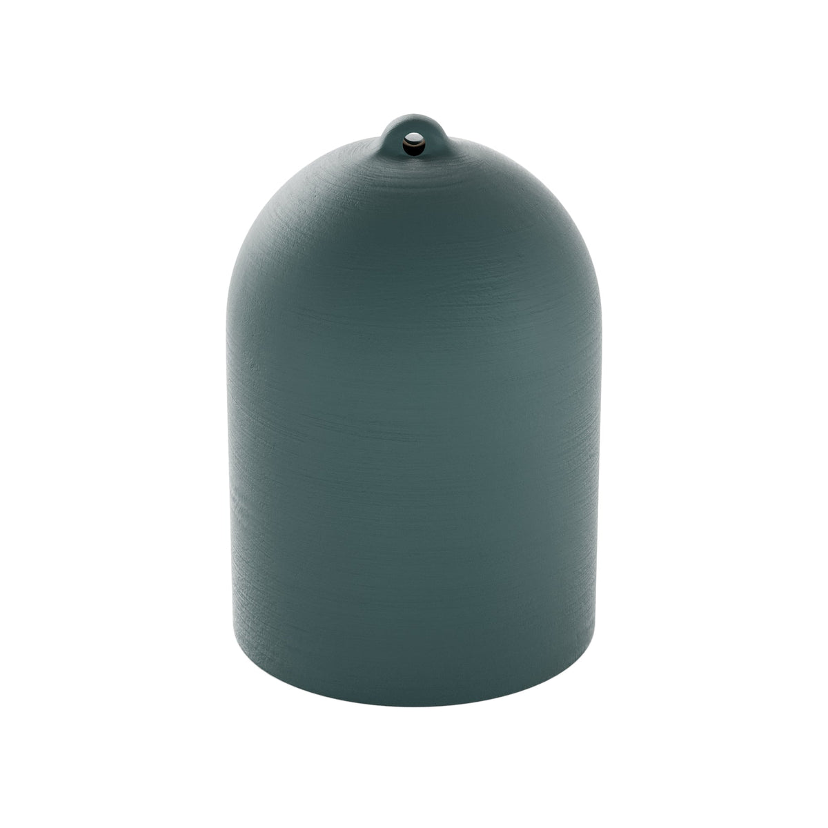 Paralume Campana XS in ceramica per lampadario - Verde / Bianco