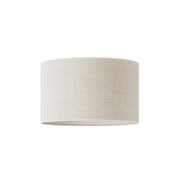 Paralume Cilindro L in tessuto con attacco E27 - Made in Italy - Juta Chiara