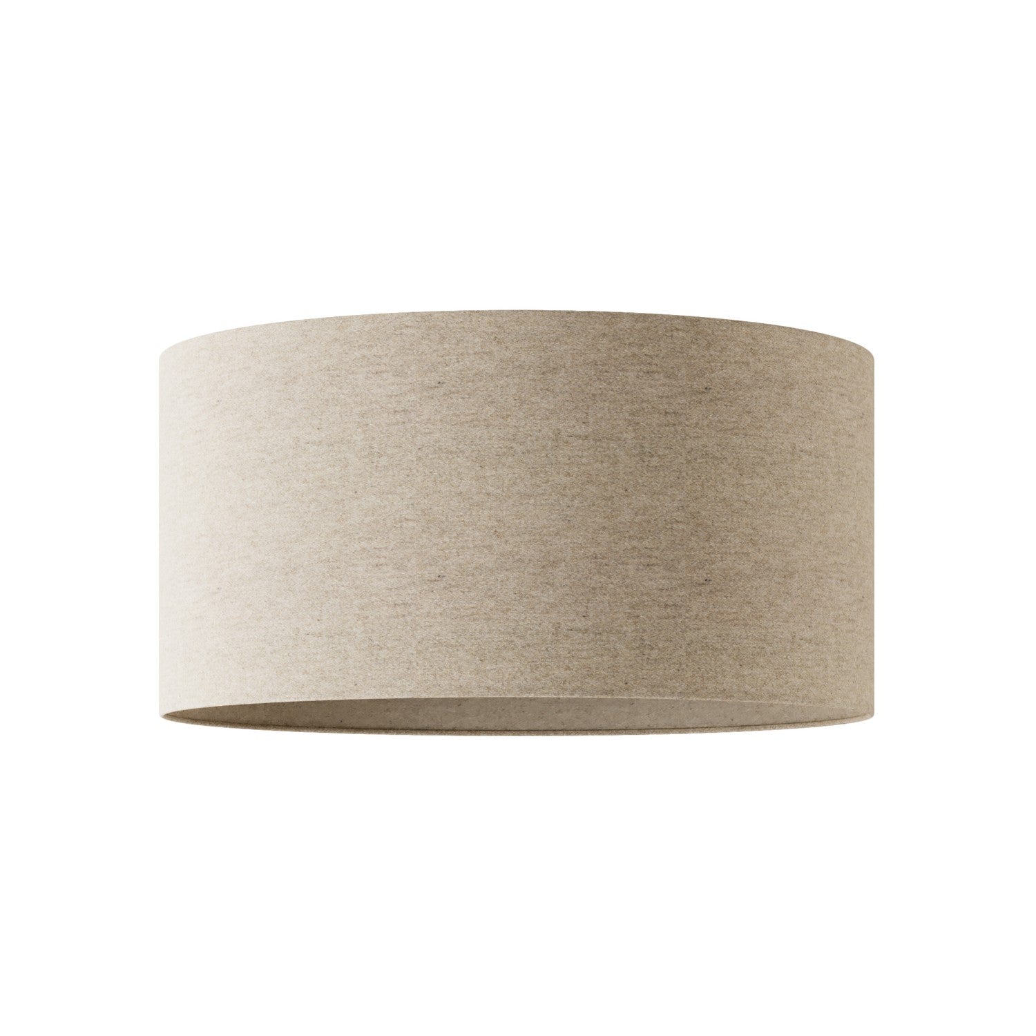 Paralume Cilindro XL in tessuto con attacco E27 - Made in Italy - Lana Beige