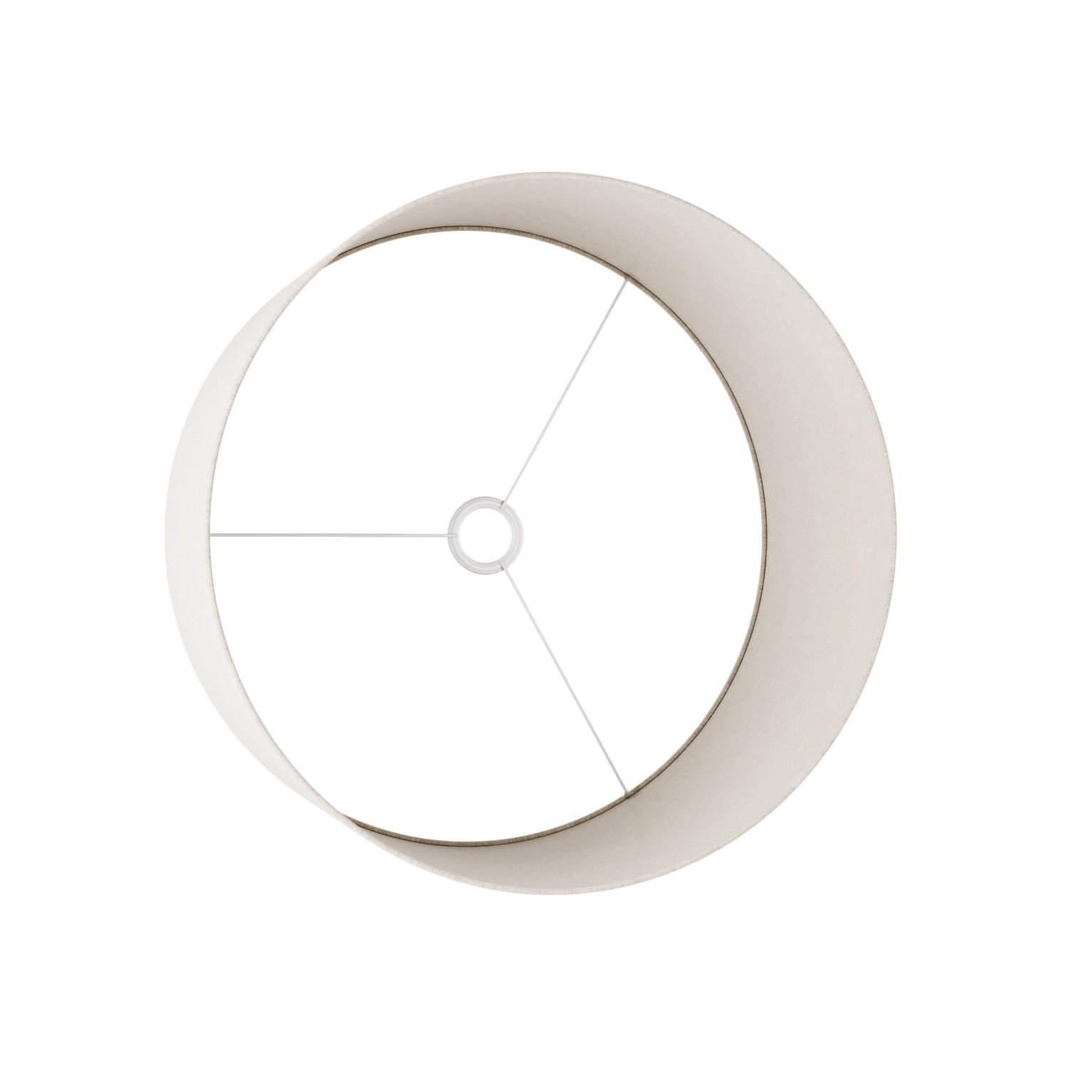 Paralume Cilindro XL in tessuto con attacco E27 - Made in Italy - Lana Sabbia