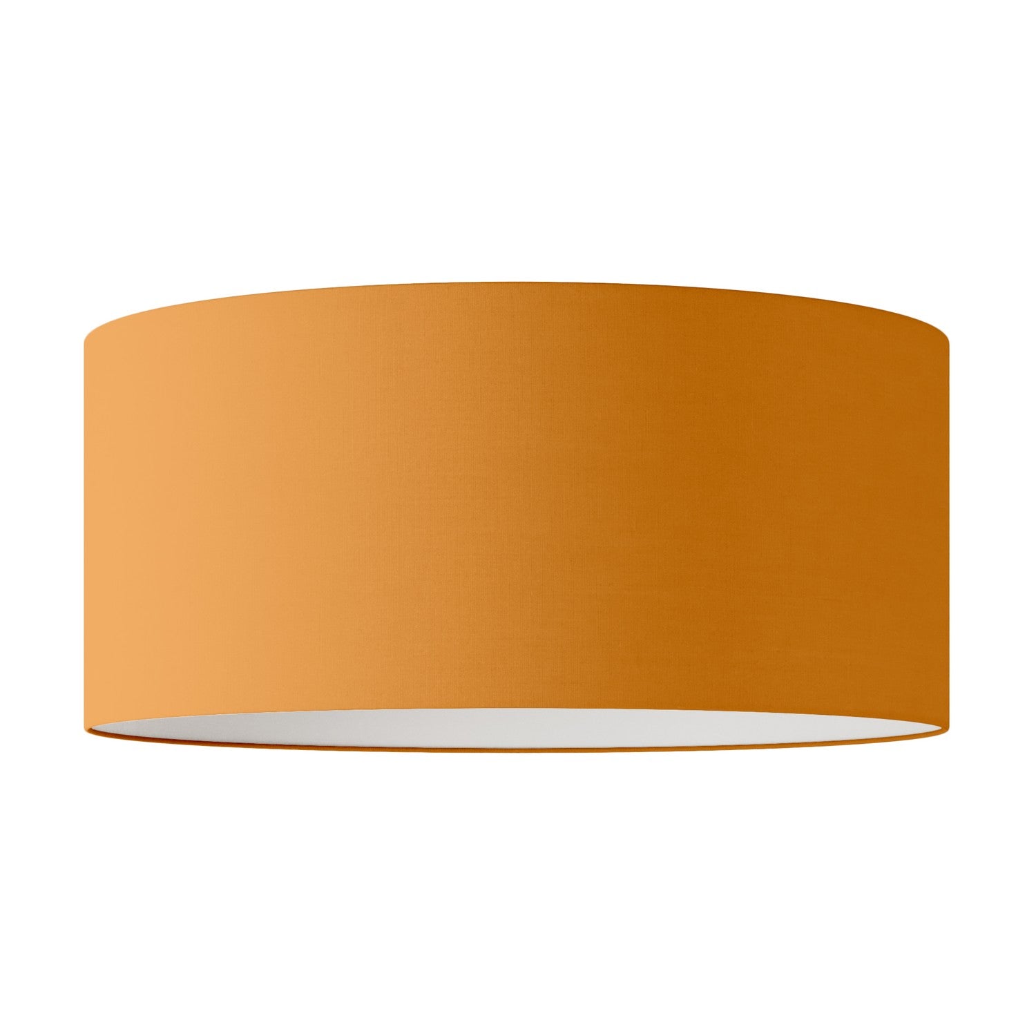 Paralume Cilindro XXL in tessuto con attacco E27 - Made in Italy - Teletta Mandarino