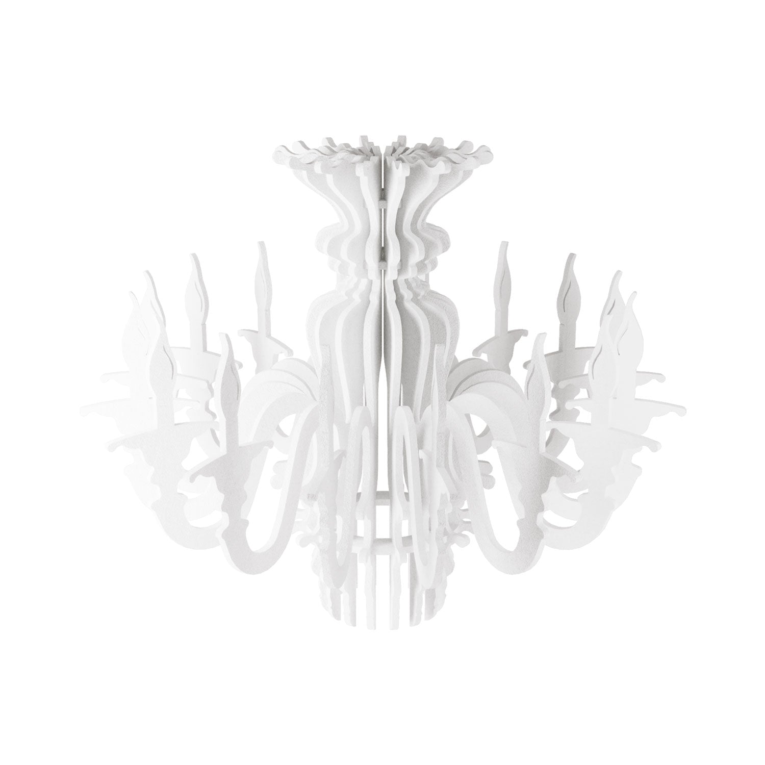 Paralume classico SHHANDELIER in materiale fonoassorbente - Bianco melange - Creative Cables