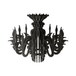 Paralume classico SHHANDELIER in materiale fonoassorbente - Nero melange - Creative Cables