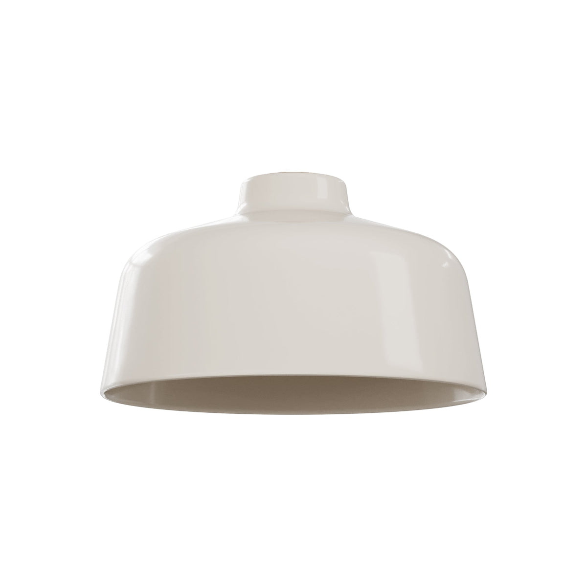 Paralume Coppa in ceramica per lampadario - Bianco lucido