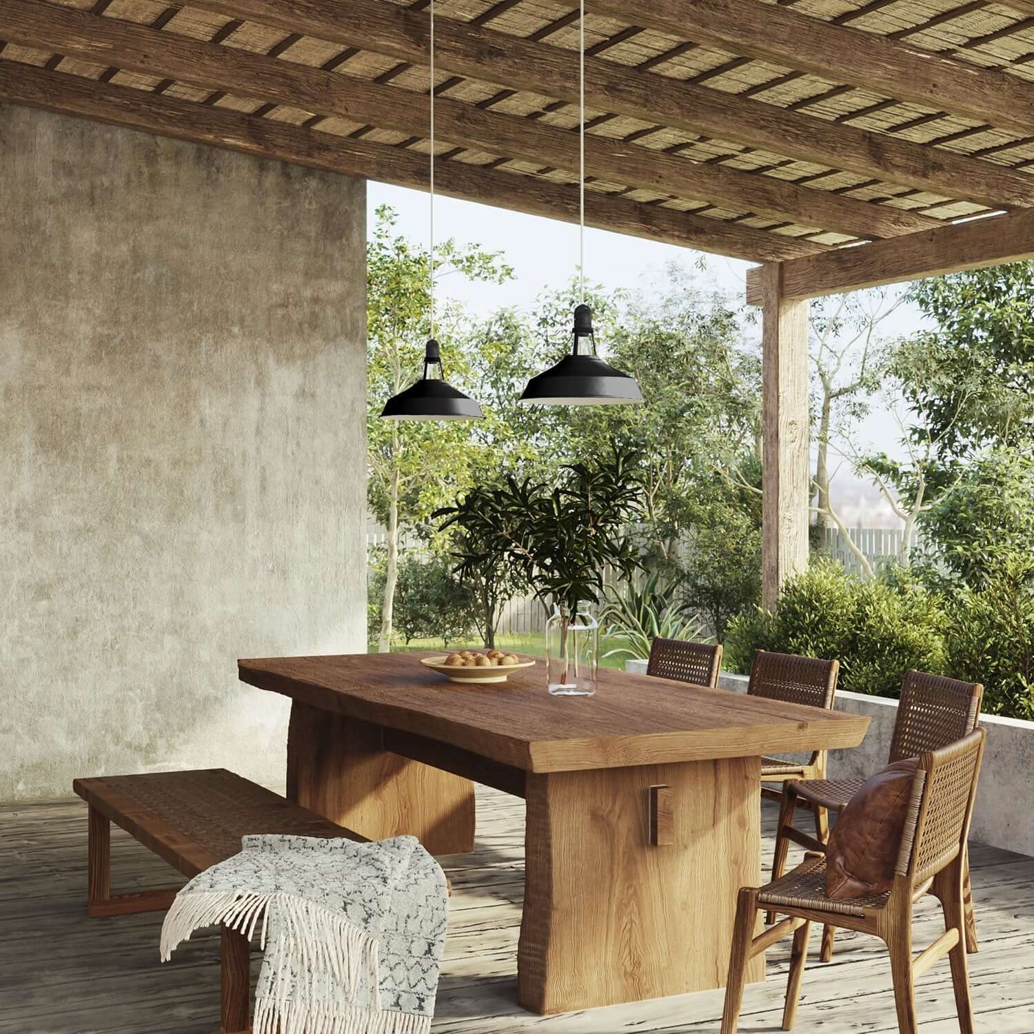 Paralume Harbour in metallo smaltato con attacco E27, diametro 38 cm - Nero - Creative Cables