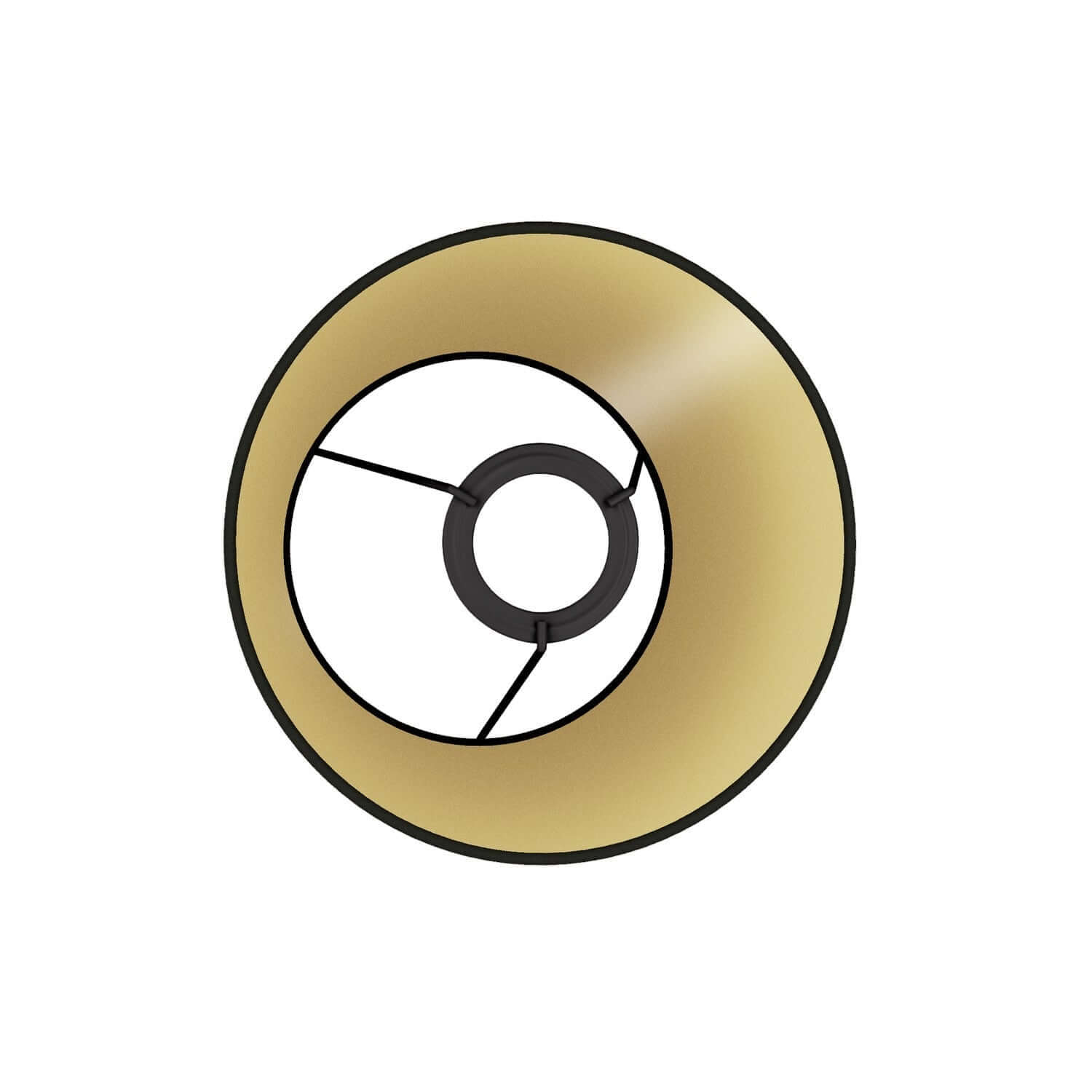 Paralume Impero con attacco E27 per lampada da tavolo o applique - Made in Italy - Cinette nero