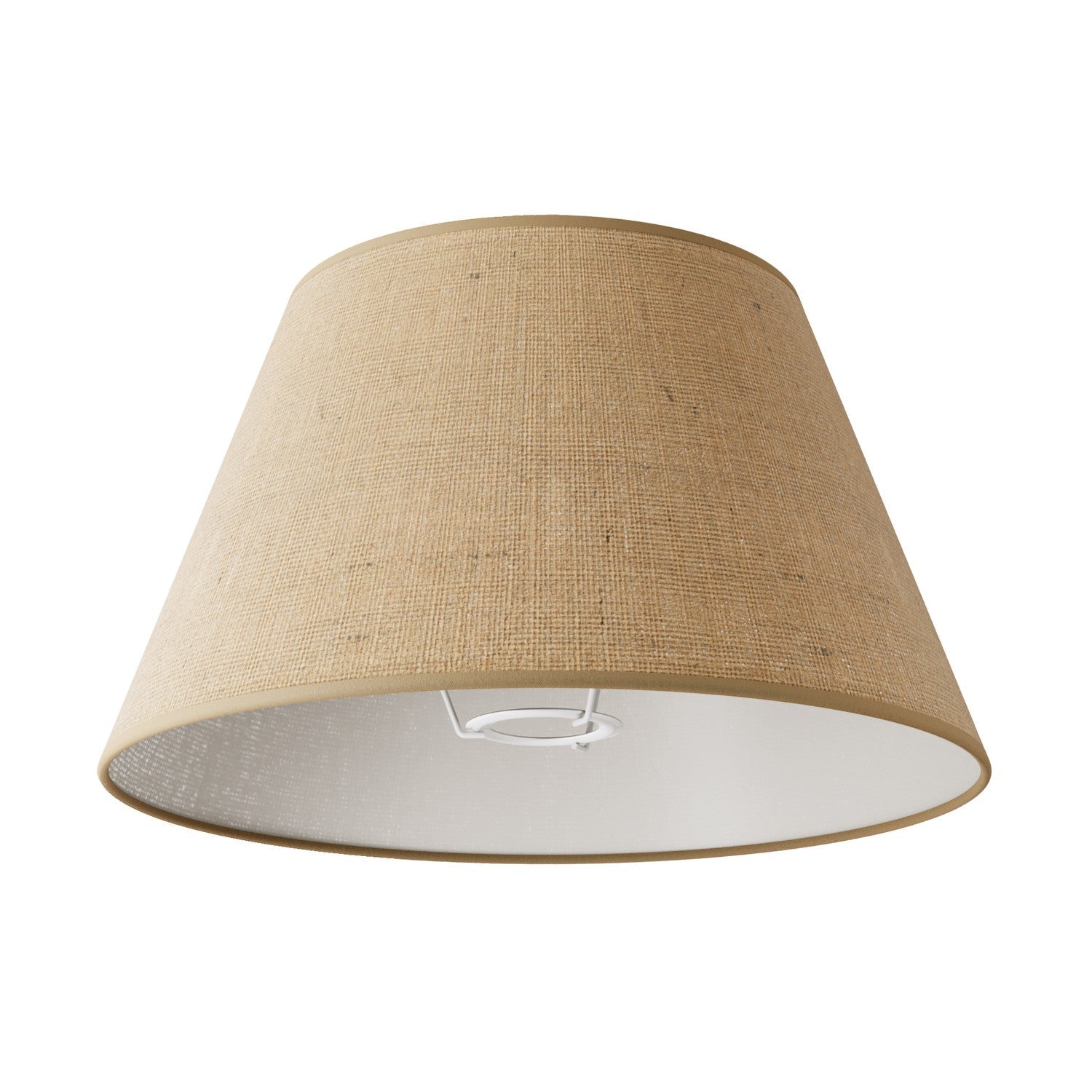Paralume Impero M in tessuto per lampada da tavolo o applique con attacco E27 - Made in Italy - Juta naturale - Creative Cables