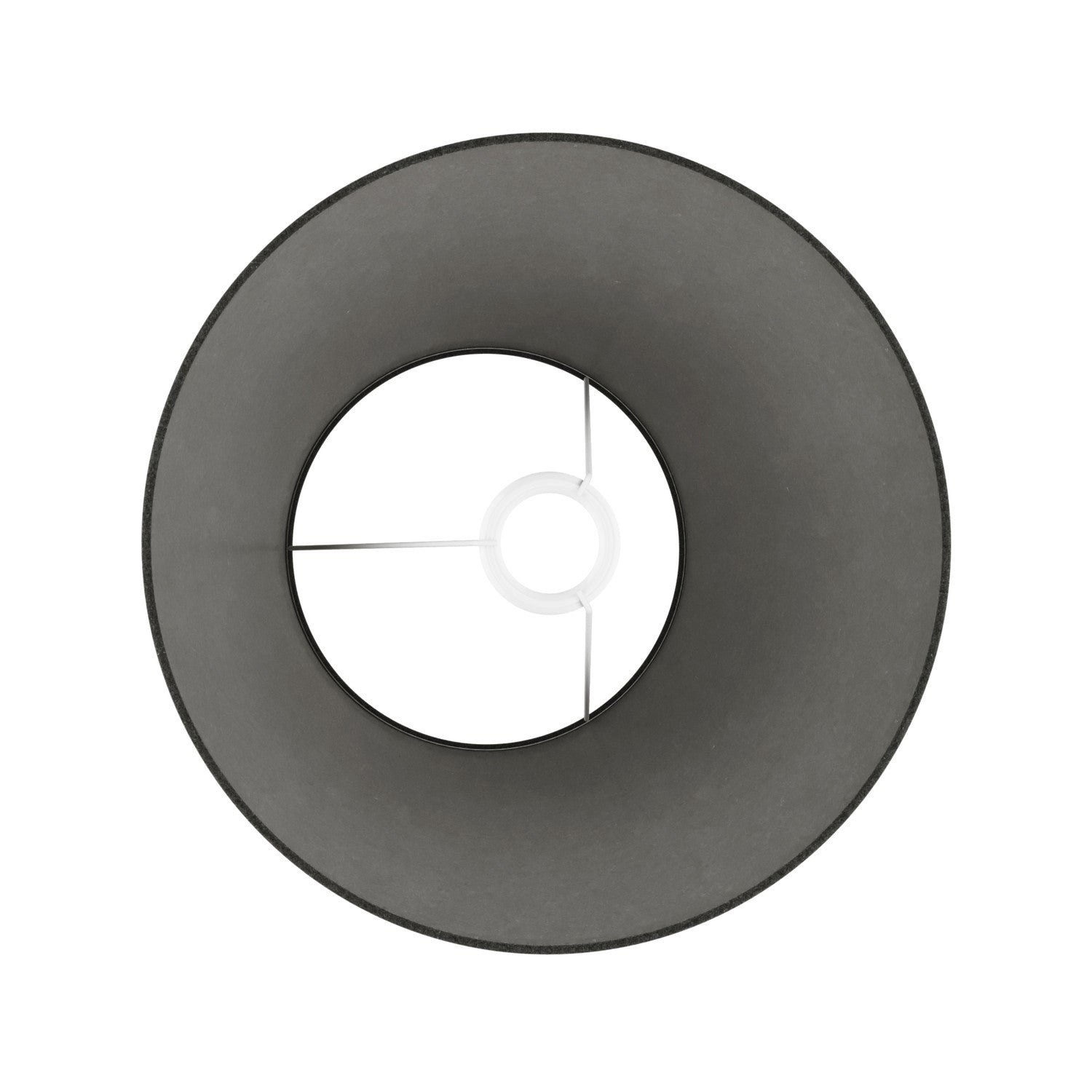 Paralume Impero M in tessuto per lampada da tavolo o applique con attacco E27 - Made in Italy - Lana grigio scura - Creative Cables