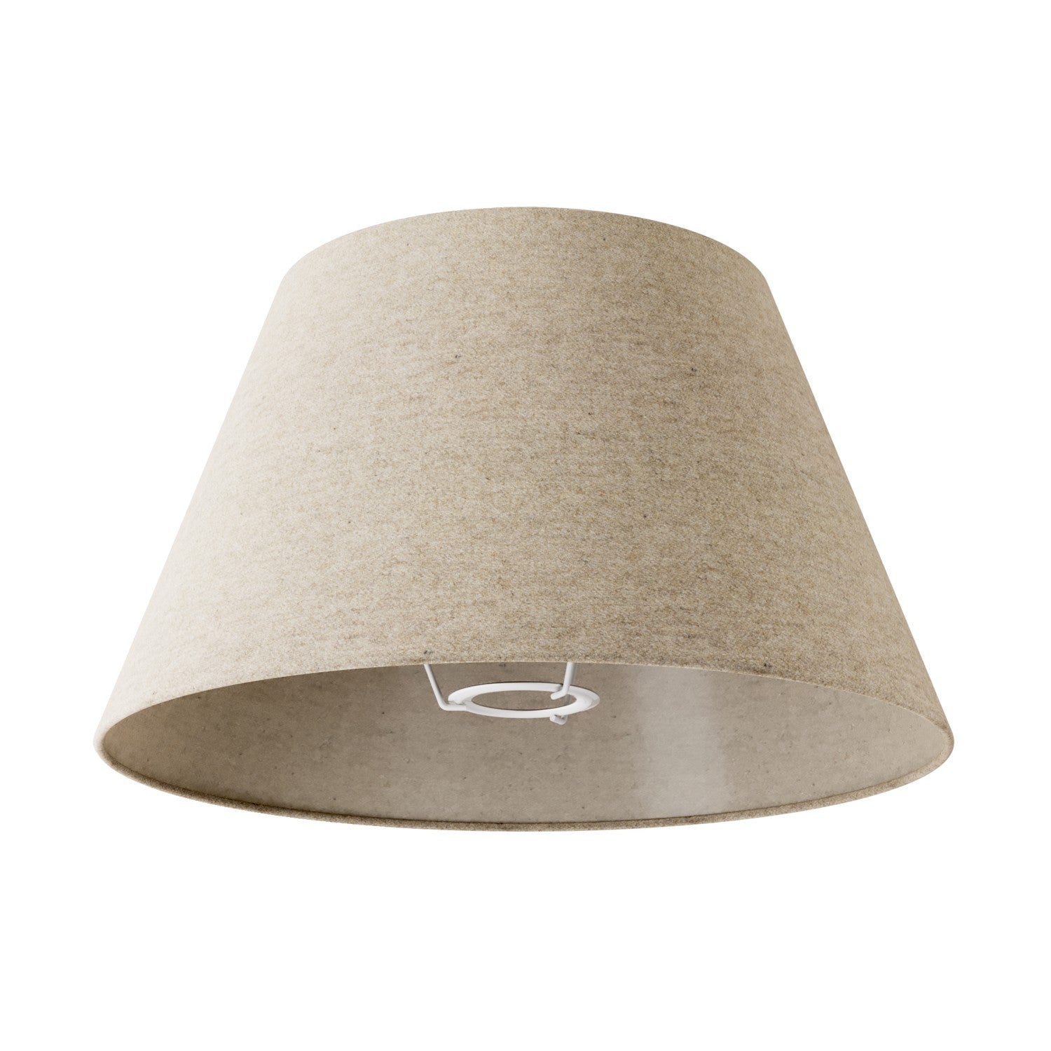 Paralume Impero M in tessuto per lampada da terra con attacco E27 - Made in Italy - Lana Beige - Creative Cables
