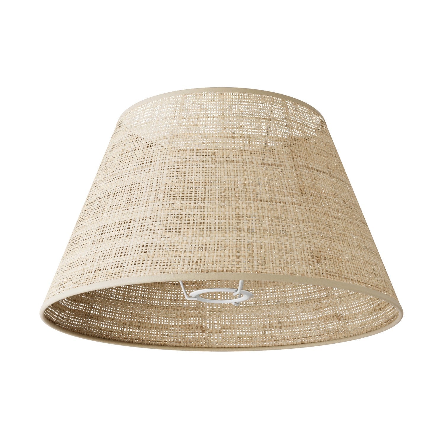 Paralume Impero M in tessuto per lampada da terra con attacco E27 - Made in Italy - Raphia - Creative Cables