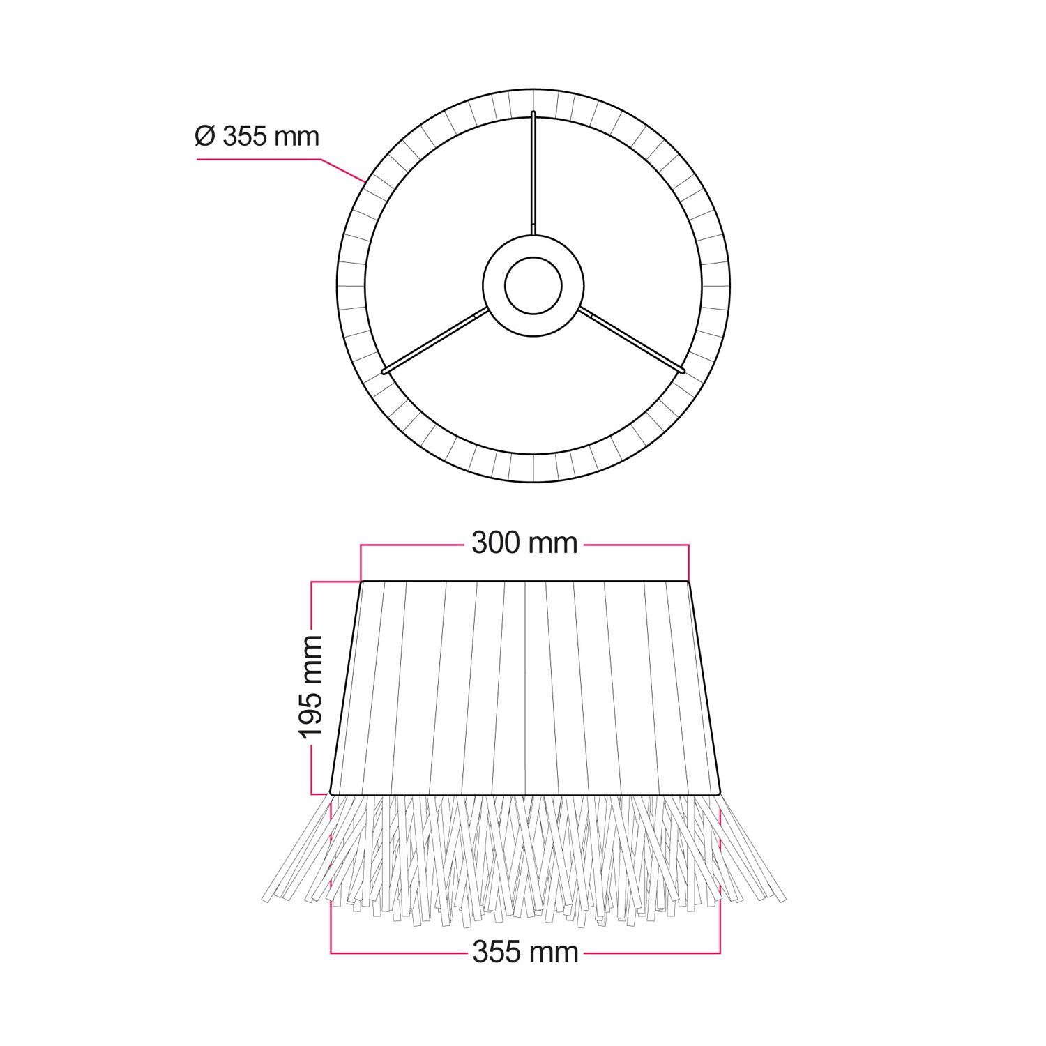 Paralume in rafia Honolulu