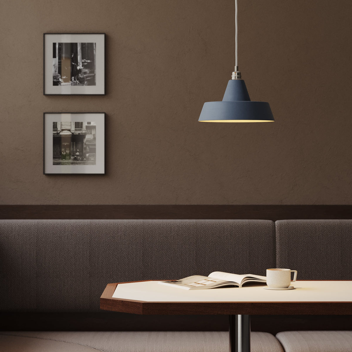 Paralume Industriale in ceramica per lampadario - Avion / Bianco