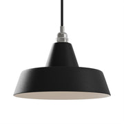 Paralume Industriale in ceramica per lampadario - Effetto lavagna / Bianco opaco