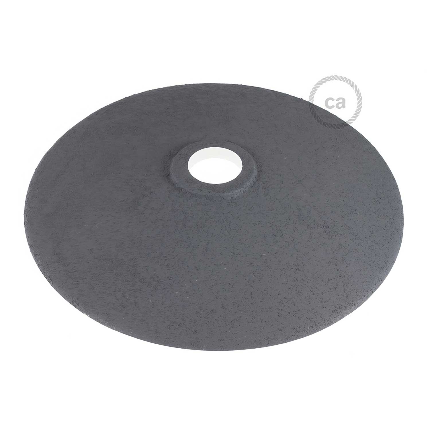 Paralume Piatto in ceramica per sospensione - Made in Italy - Effetto cemento - Creative Cables