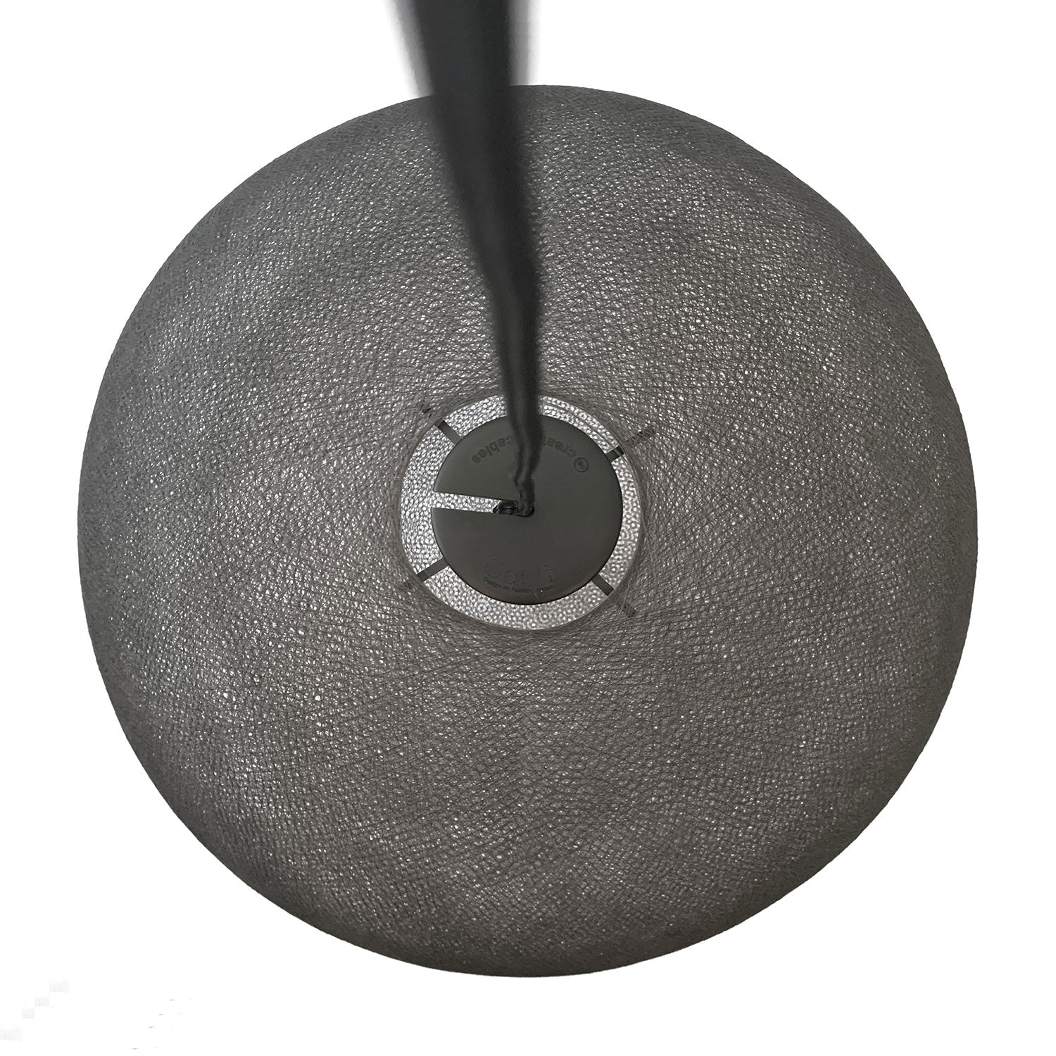 Paralume Sfera Light in filo fatto a mano - Poliestere Grigio antracite