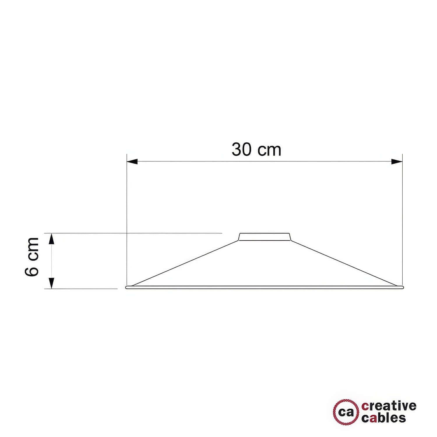 Paralume Swing in metallo smaltato con attacco E27 - Rame - Creative Cables