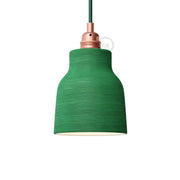 Paralume Vaso in ceramica, collezione Materia - Made in Italy - Evergreen striato - Creative Cables