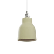 Paralume Vaso in ceramica per lampadario - Verde salvia / Bianco