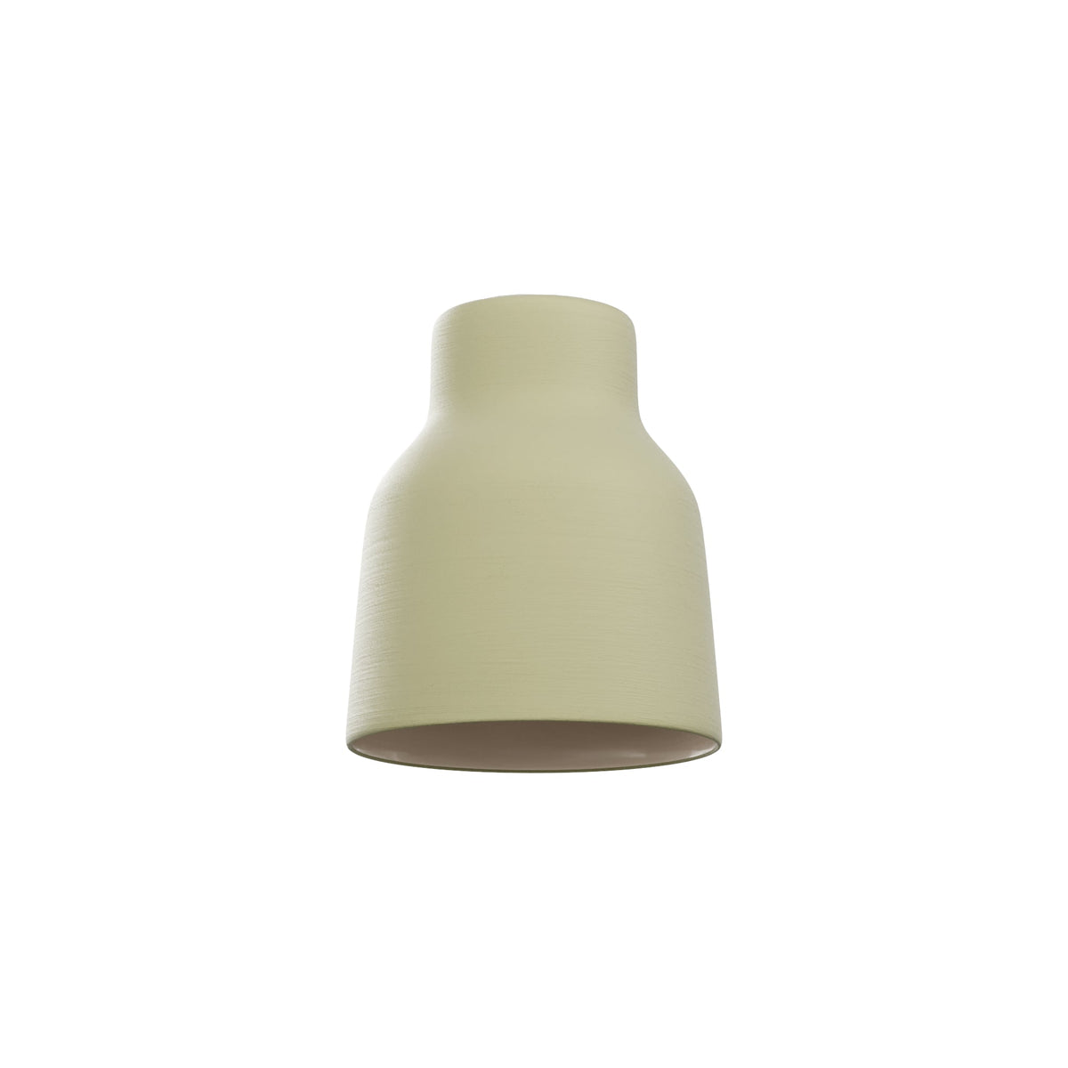 Paralume Vaso in ceramica per lampadario - Verde salvia / Bianco