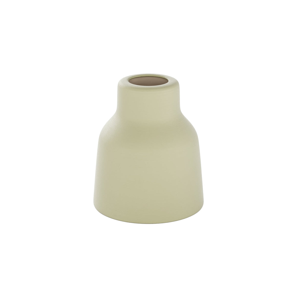 Paralume Vaso in ceramica per lampadario - Verde salvia / Bianco