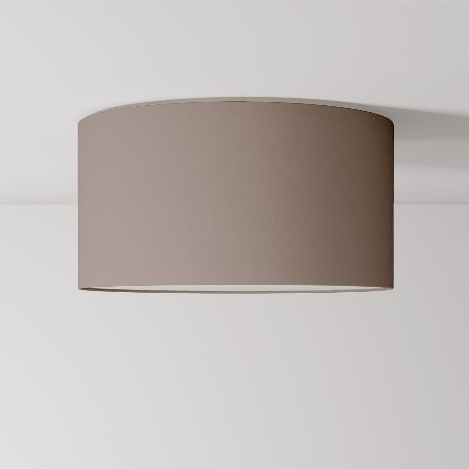 Plafoniera in tessuto Medium Arenal cenere - Made in Italy - Creative Cables