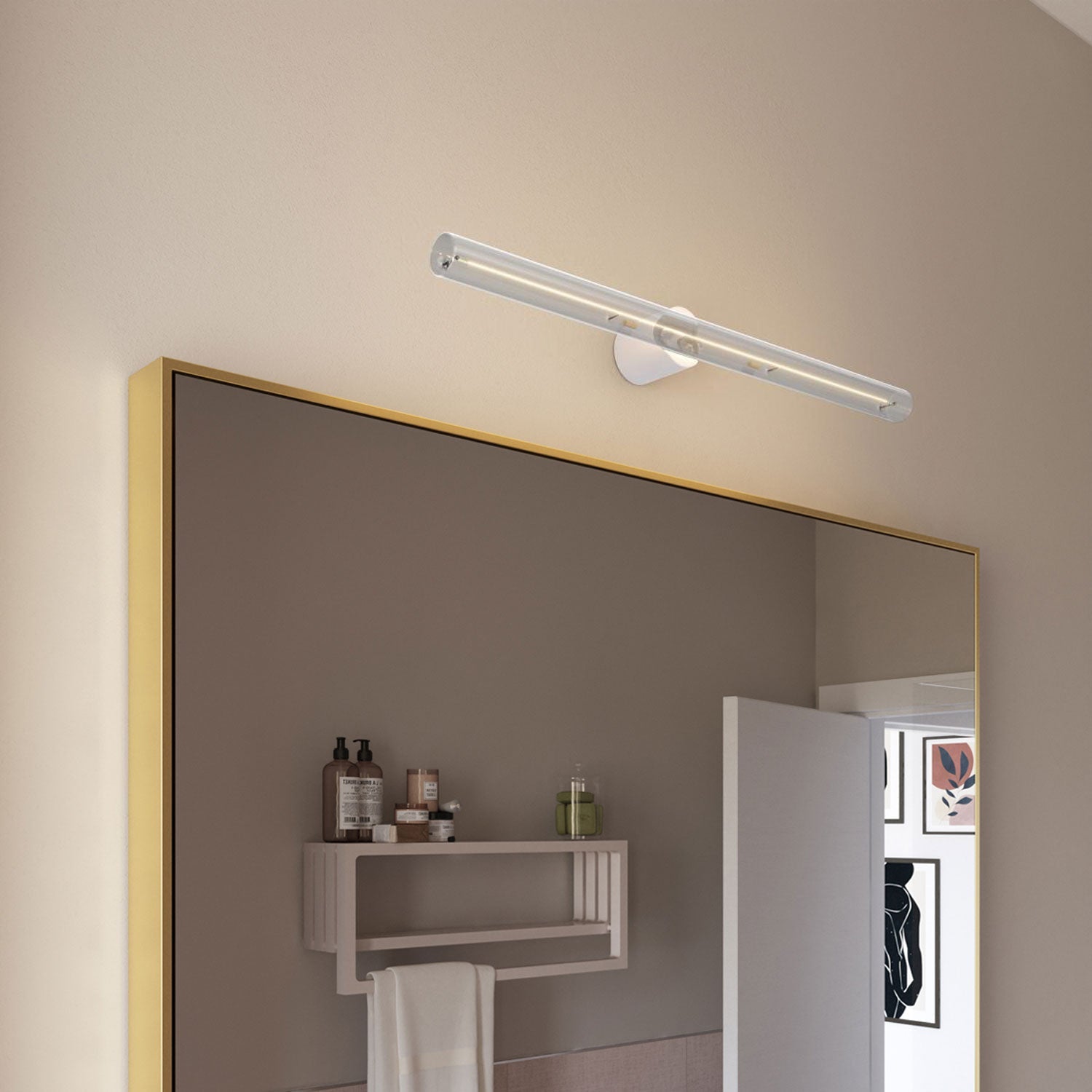 Portalampada esse14 da parete o soffitto con attacco S14d - Waterproof IP44 - Bianco