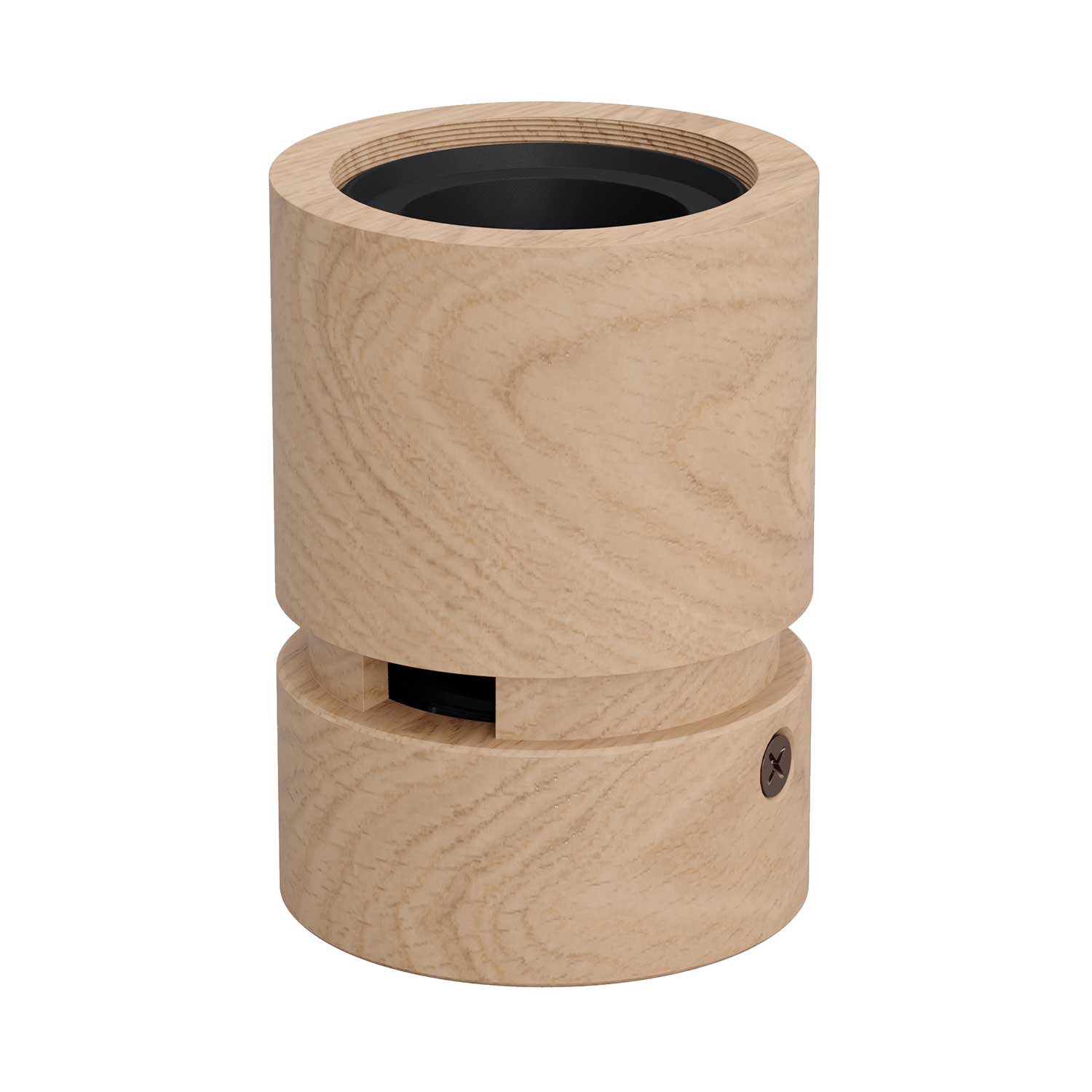 Portalampada in legno per cavo per catenaria e sistema Filé. Made in Italy - Neutro - Creative Cables