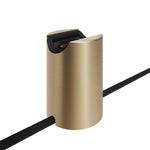 Portalampada S14d Spostaluce in metallo da parete o soffitto - Bronzo satinato - Creative Cables