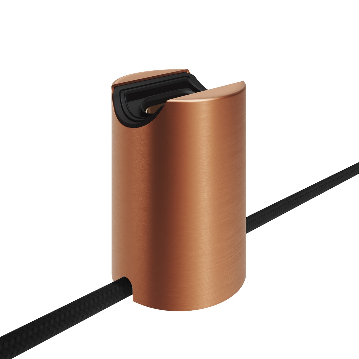 Portalampada S14d Spostaluce in metallo da parete o soffitto - Rame satinato - Creative Cables