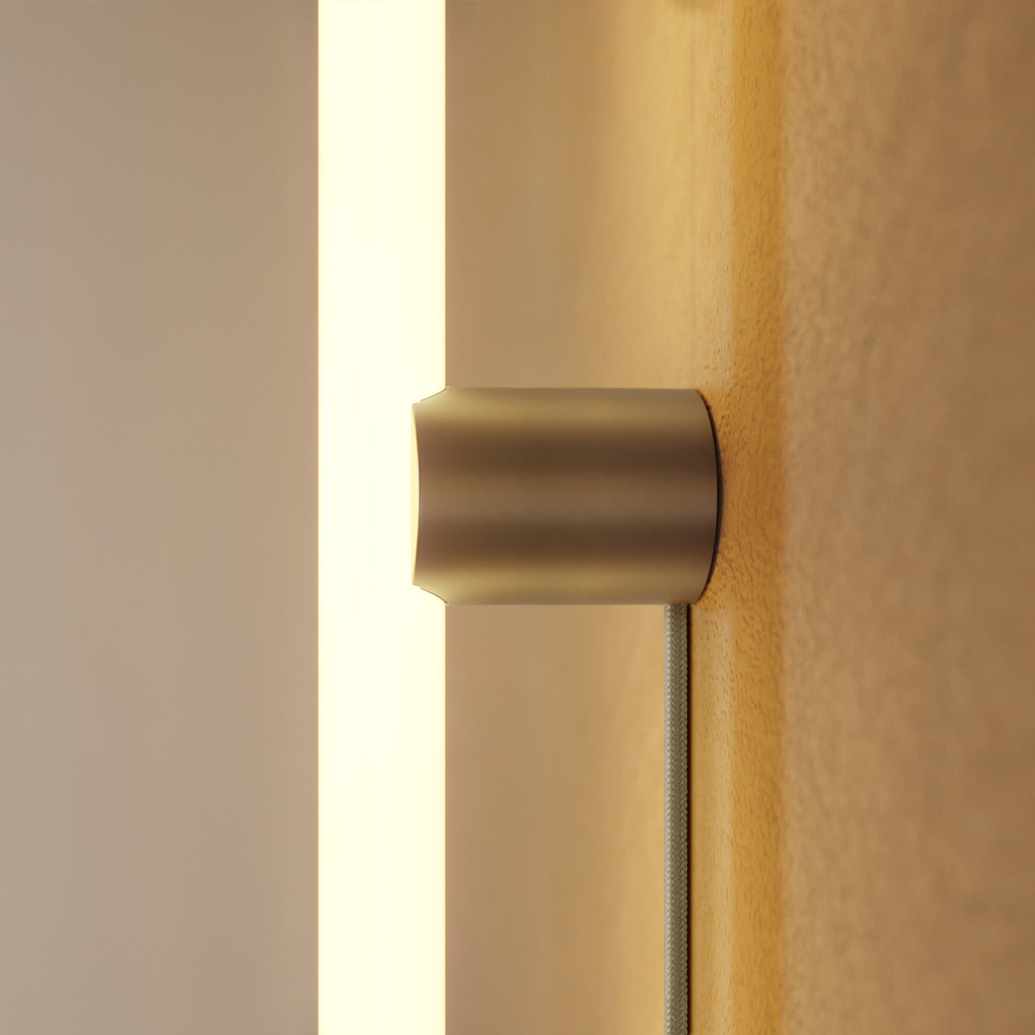 Portalampada S14d Spostaluce in metallo da parete o soffitto - Titanio satinato