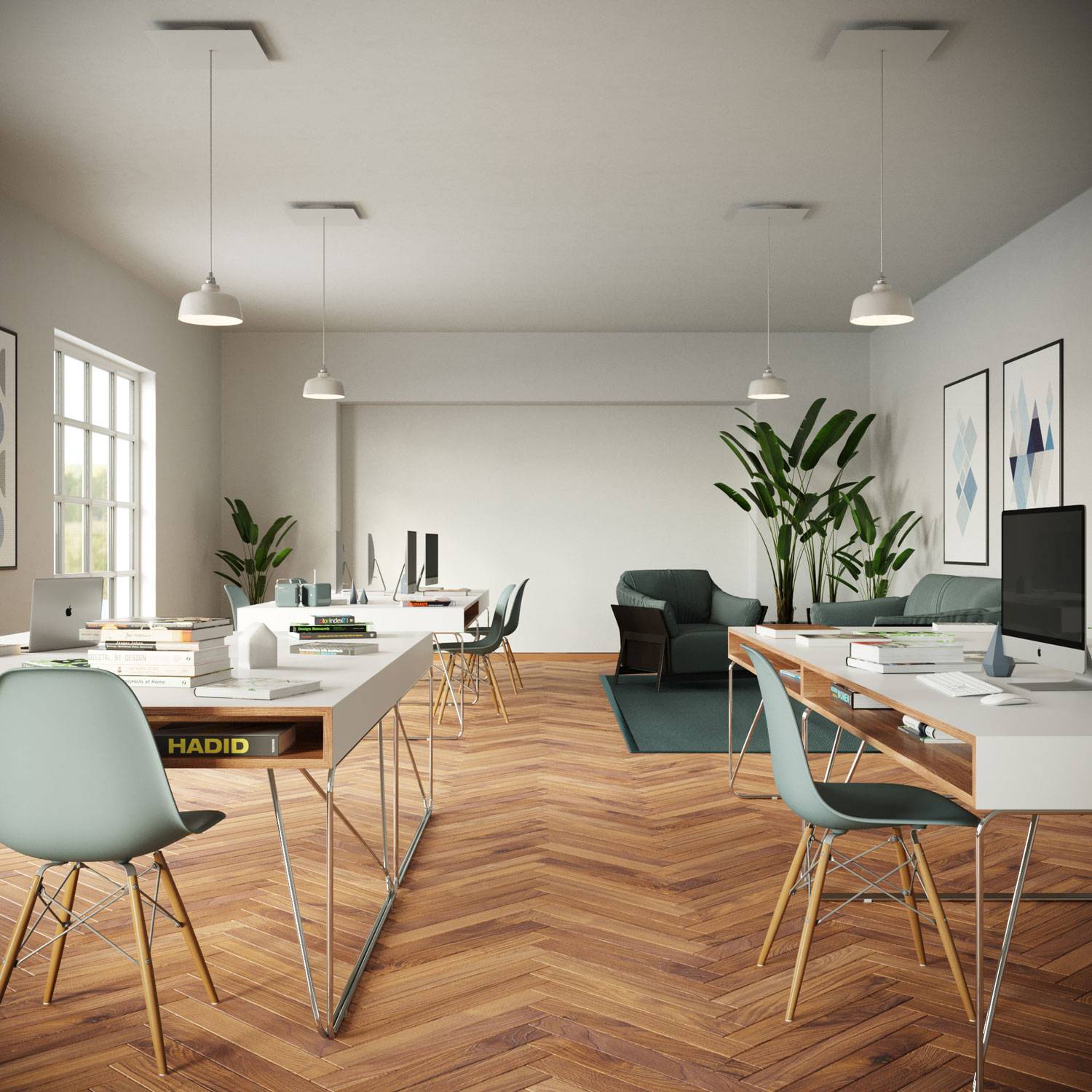 Rosone XXL Rose-One quadrato, 400 mm con 1 foro e 4 fori laterali - Mostarda Bianco