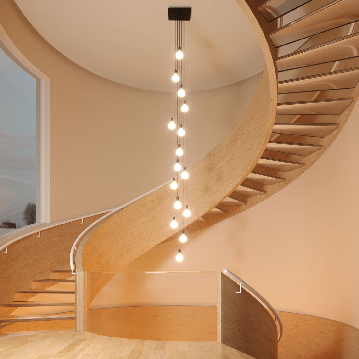 Rosone XXL Rose-One quadrato, 400 mm con 14 fori e 4 fori laterali - Mostarda Bianco