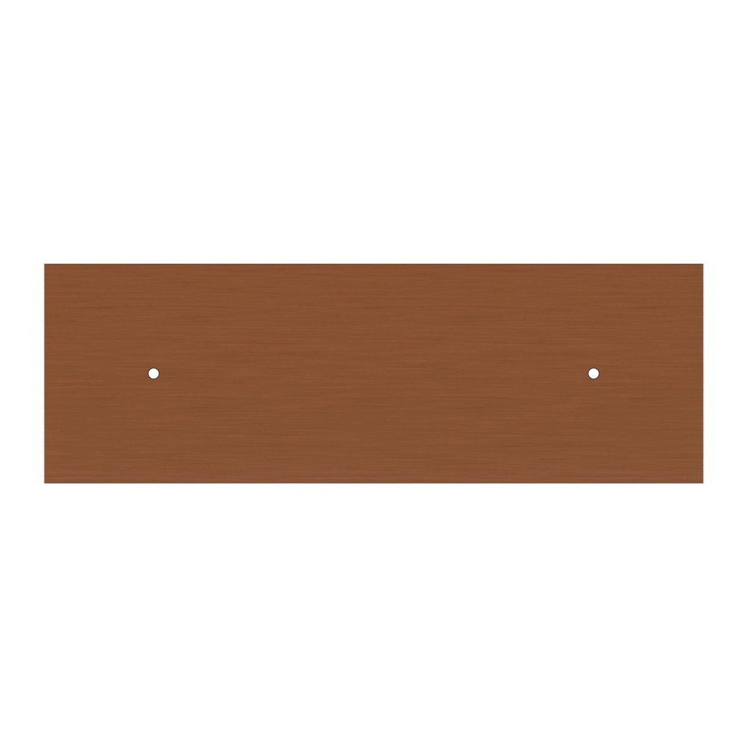 Rosone XXL Rose-One rettangolare a 2 fori e 6 fori laterali, dimensioni 675 x 225 mm - Dibond Rame satinato Bianco