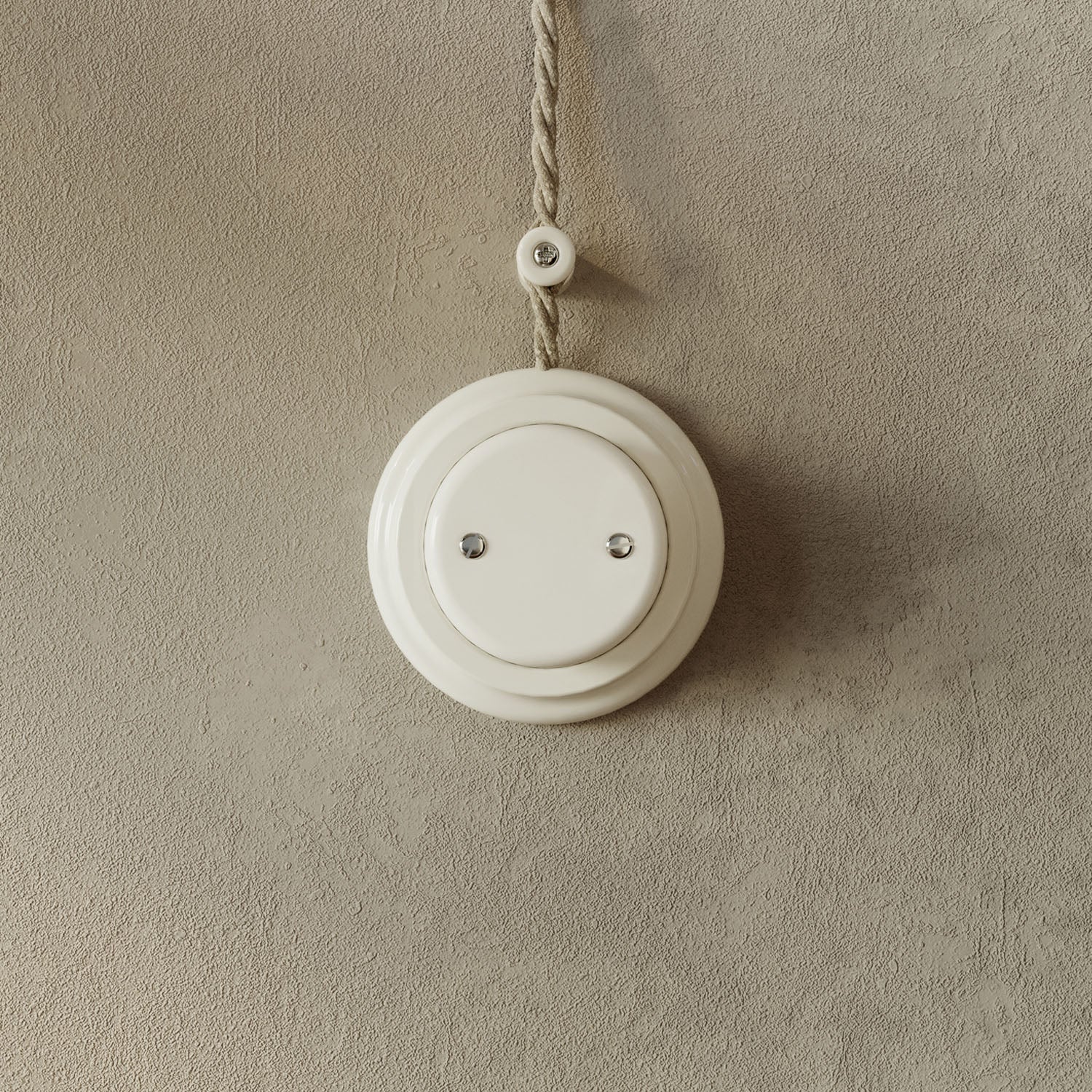 Scatola di derivazione compatibile con base in porcellana - Bianco