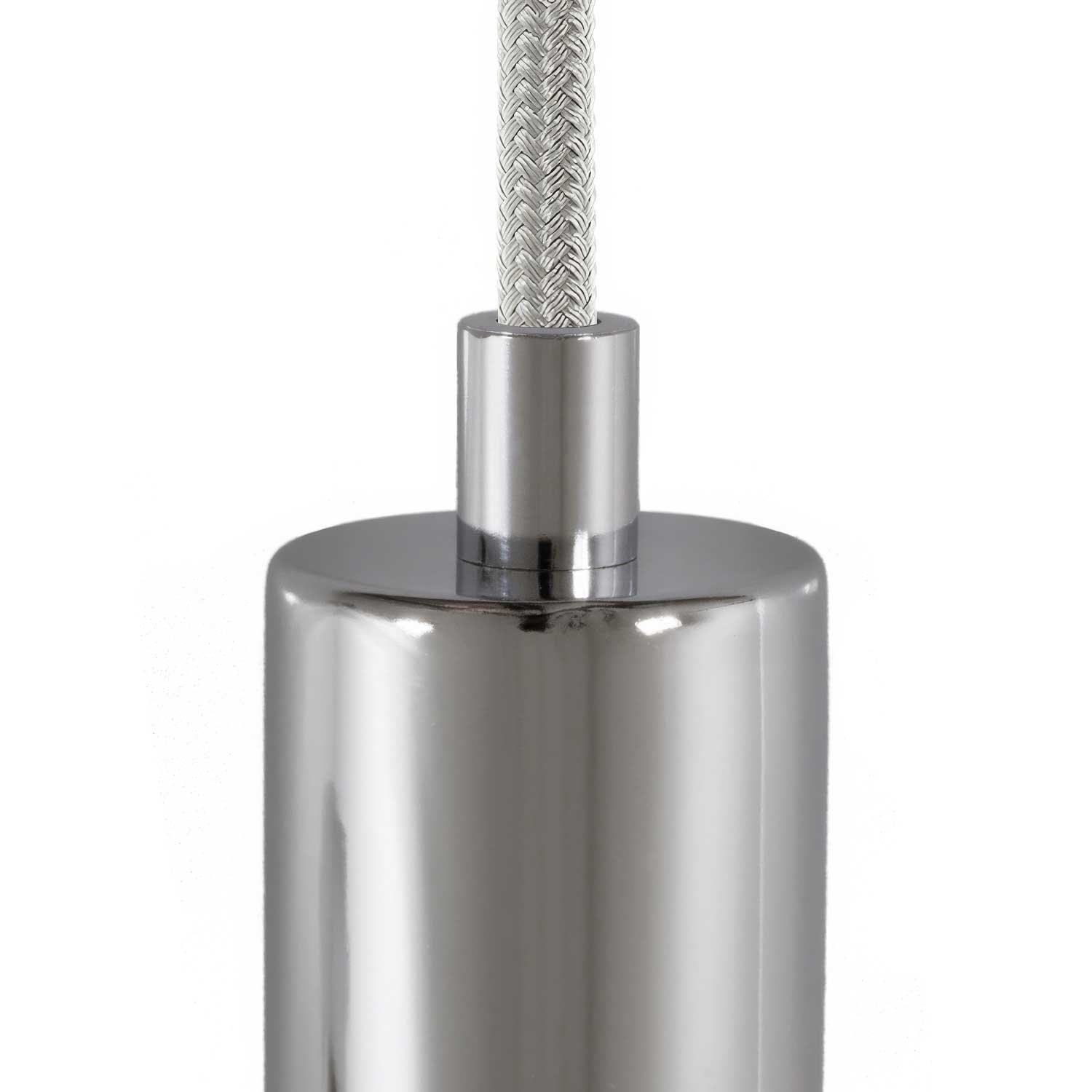 Serracavo cilindrico in metallo completo di tige, dado e rondella - Cromo