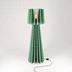 SHHINE lampada da terra in materiale fonoassorbente - Verde melange - Creative Cables