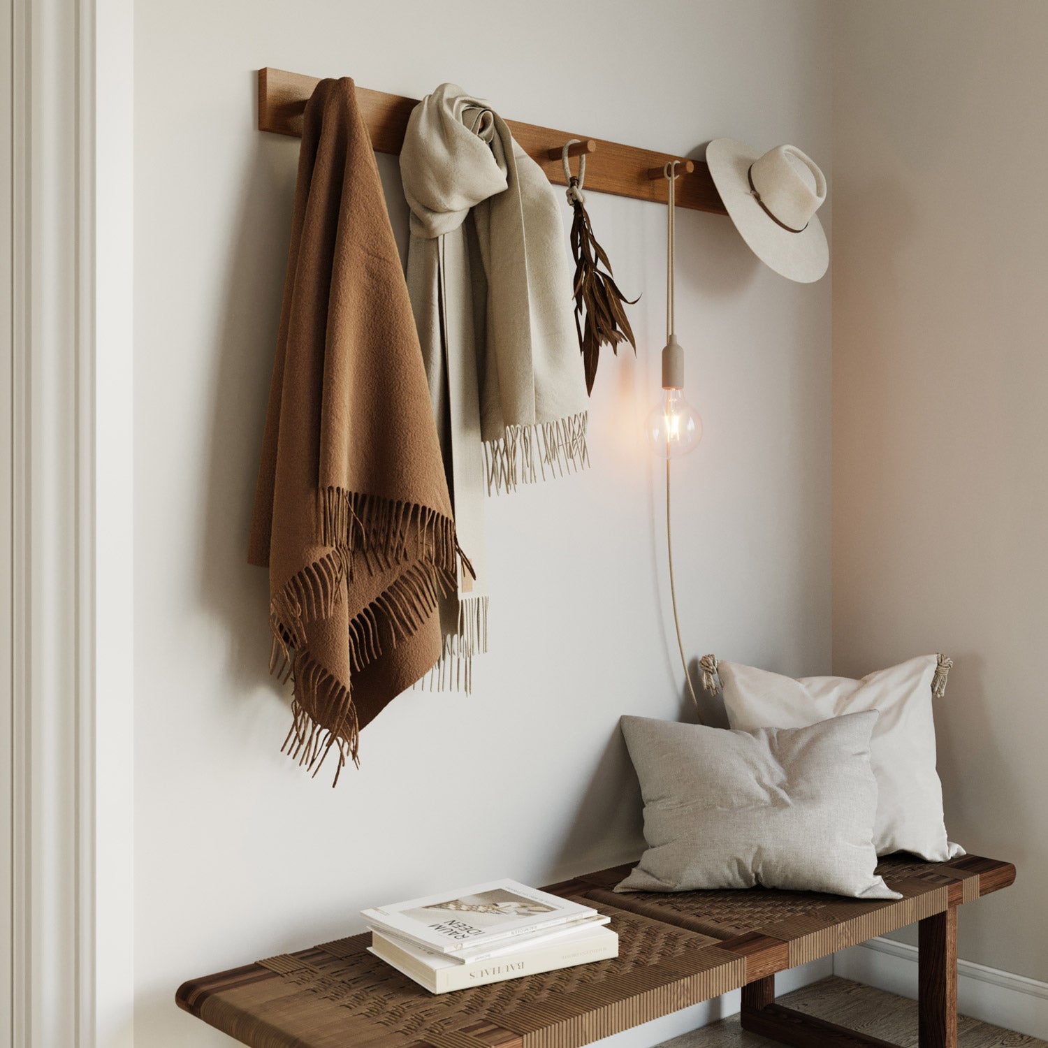 Snake Lampada in silicone con interruttore e spina - Desert Brown - Creative Cables