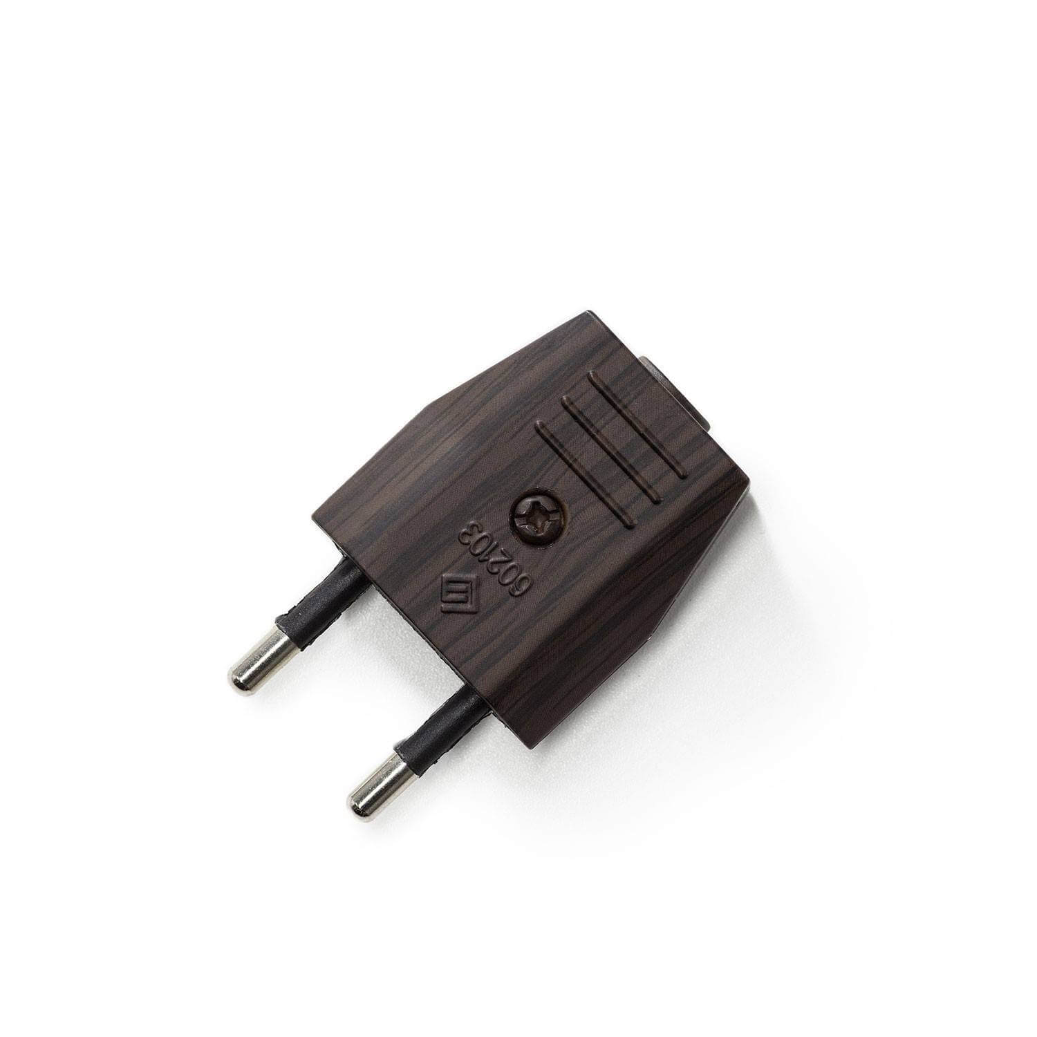 Spina Europea Creative Plug 2 poli 10A - Effetto Wengé