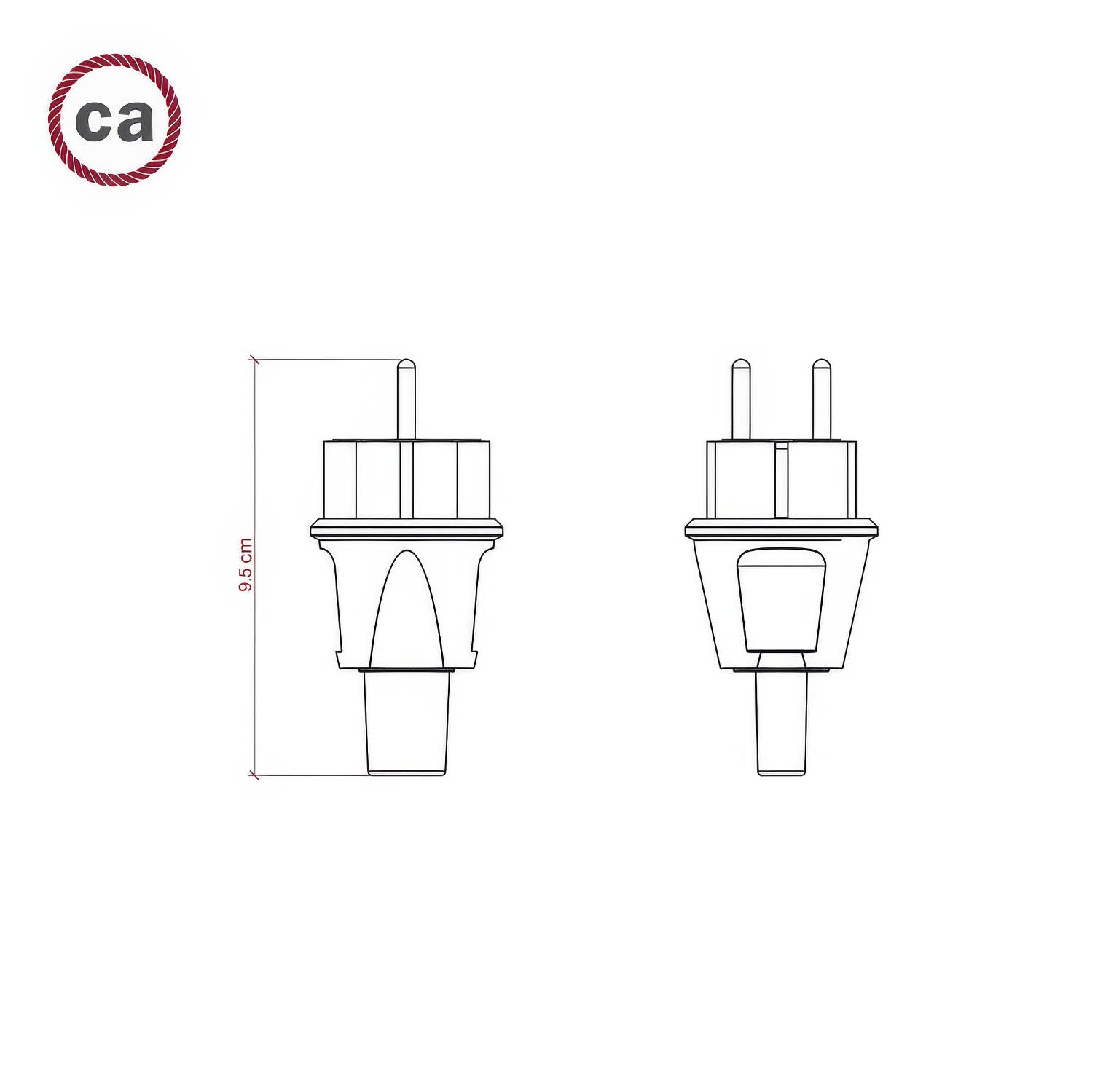 Spina Franco-Tedesca nera per Sistema Catenarie Lumet