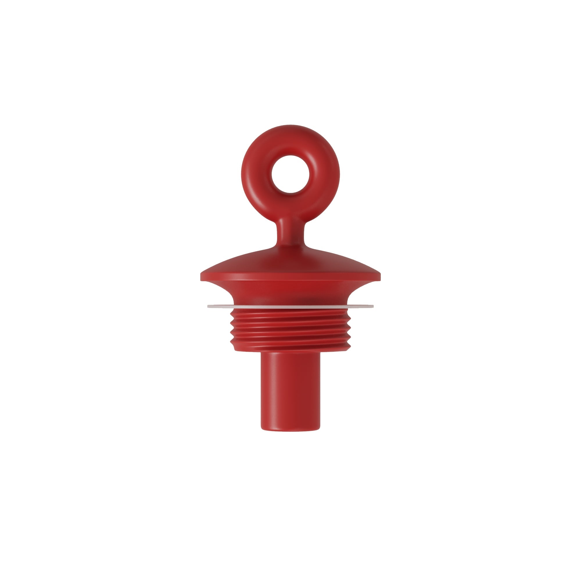 Terminale di chiusura con anello - Marina - Rosso stella marina