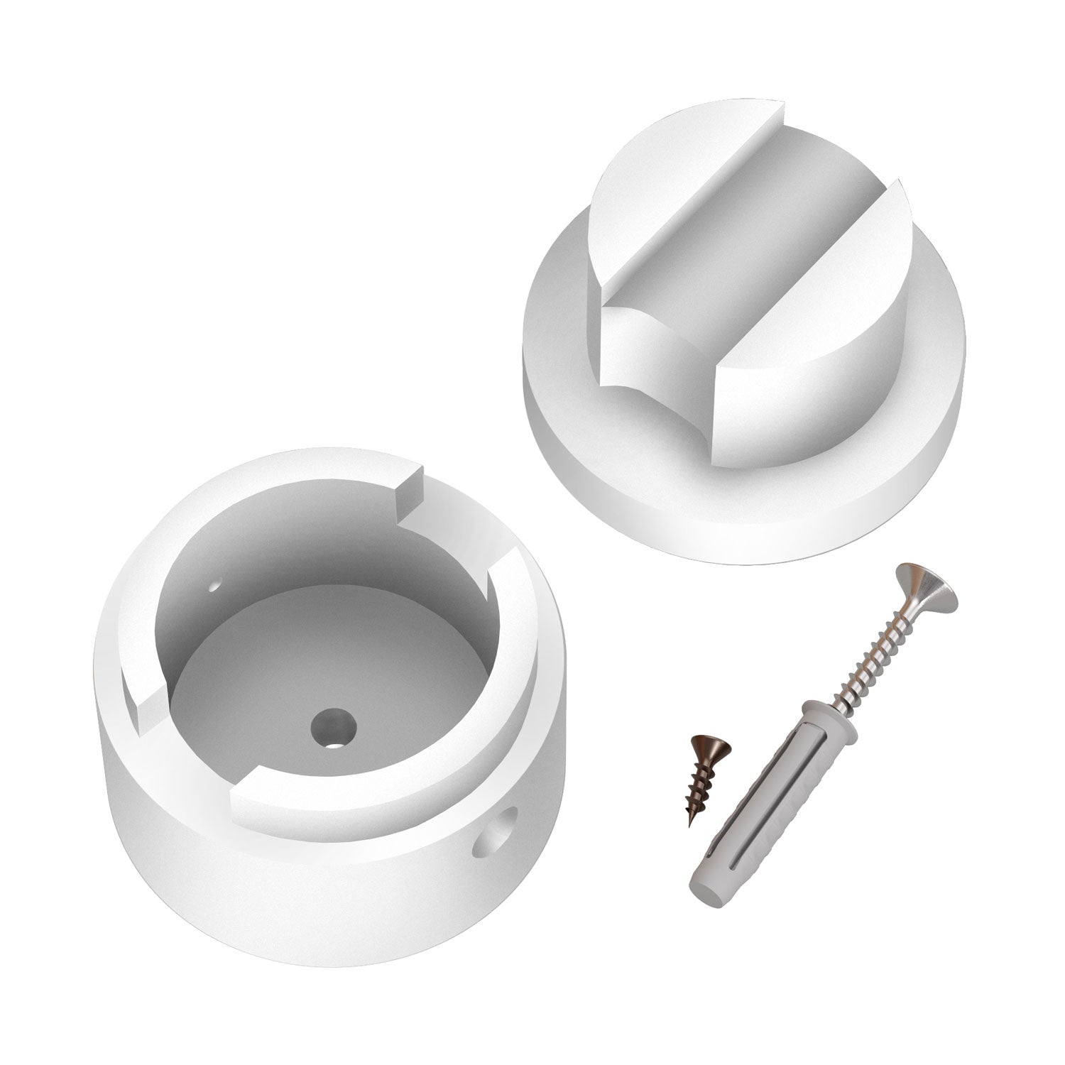 Terminale in legno per cavo per catenaria e sistema Filé. Made in Italy - Bianco